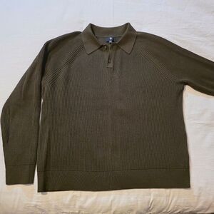 Banana Republic Brown Knit Polo Mens XL
